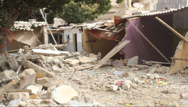 l’effondrement d’une maison à Péréré