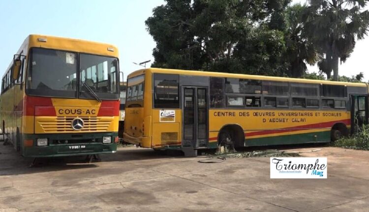 Bus des étudiants, université d’Abomey Calavi UAC