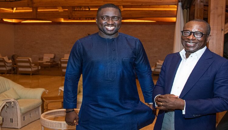 Stévy Wallace et le président Patrice Talon