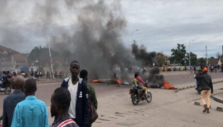 grosse manifestation contre un prétendu-coup d’Etat visant le président Félix Tshisekedi Credit Mbote cd