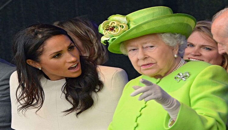 La reine Elizabeth et Meghan Markle Gety images