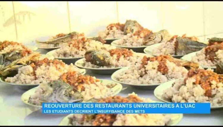 restaurants universitaires UAC