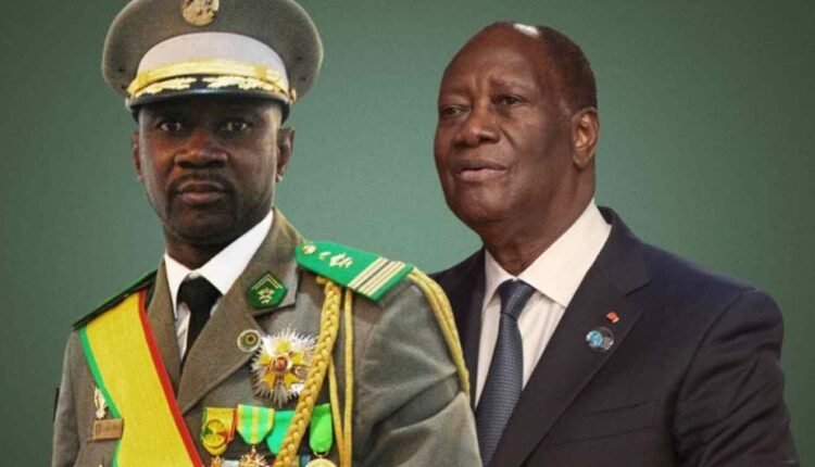 Assimi Goita et Alassane Ouattara