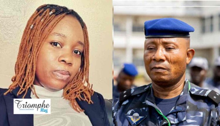 La journaliste Angèle Adanlé et Soumaïla Yaya, Directeur Général de la Police Républicaine (DGPR)