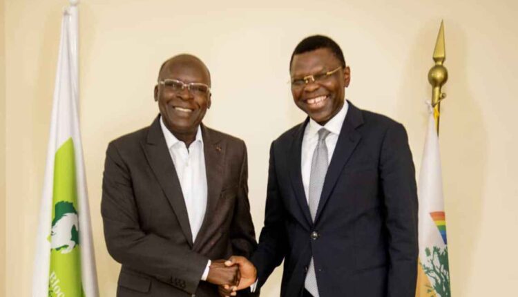 Joseph F. DJOGBENOU, Président de l'Union Progressiste Le Renouveau, et Abdoulaye BIO TCHANE du Bloc républicain