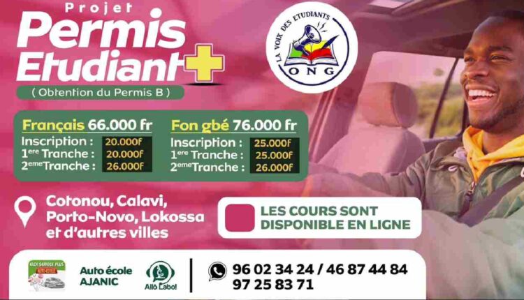 Projet Permis Etudiants + du leader Habib Ahandessi